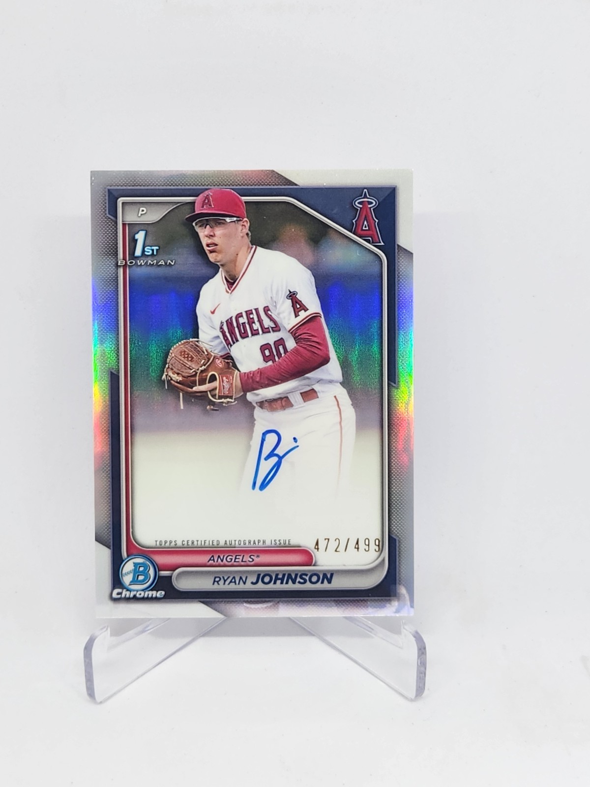 2024 Bowman Draft Chrome Ryan Johnson 1st Refractor Auto /499