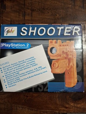 NAMCO Guncon 2 NPC-106 G/C System Product Light Gun Orange Sony Playstation 2
