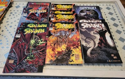 Lot Of 11 SPAWN Comics Issue 53/11/23/115 ..Bloodfeud #1 The Dark Ages #4