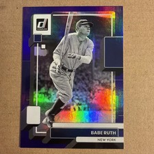 2022 Donruss Babe Ruth  Holo Purple #229 New York Yankees HOF  FREE SHIPPING