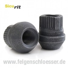 Sicurit Felgenschloss Mutter | M12x1,5 | Kegel 60° | SW 19