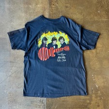 Vintage 1980s 1986 Monkees Single Stitch USA Made Graphic T-Shirt Double Sided