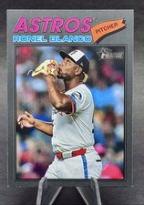 2026 Topps Heritage - Ronel Blanco #185 Dark Gray Border