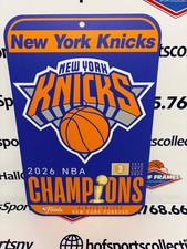 World Champions New York Knicks 2026 NBA Finals Champions Plastic Sign 11" x 17"