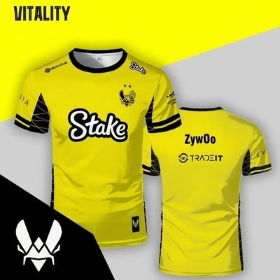 Team Vitality Trikot CS:GO 2   E-Sports Jersey gelb   Deko & Fanwear S - 5XL