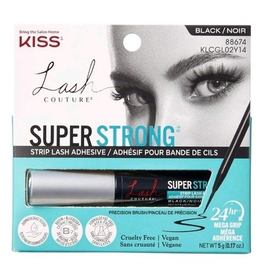 *3 Pack* KISS Lash Couture Latex-Free Super Strong Strip Eyelash Adhesive Black