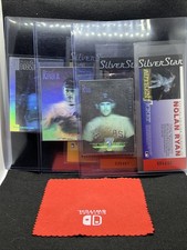 1991 Nolan Ryan, Ripken, Henderson SILVER STAR TRIBUTE TICKET & HOLOGRAM CARD