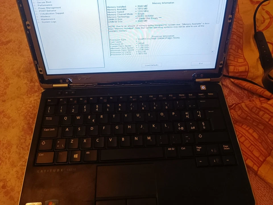 Dell Latitude E6230 - Core i5- 2.70Ghz 4 Ram X Pezzi  - Immagine 2 di 4