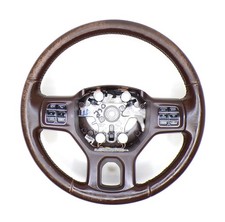 13-18 Dodge Ram 1500 2500 3500 Brown Leather Steering Wheel Oem