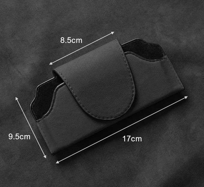 Gamuza Cuero Coche Parasol Gafas de sol Caja Portatarjetas Clip Para Mercedes Benz Foto 4 de 4