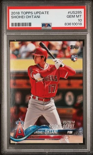 2018 Topps Update Shohei Ohtani #US285 PSA 10