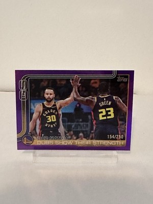 Topps 2025-26 Warriors Dub Nation Dubs Show Strength Purple /250 #291