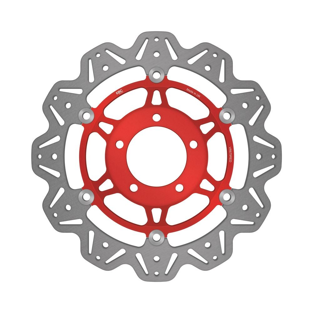 EBC Floating Vee Rotor Front Red Hub - VR679RED