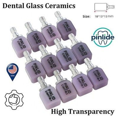 US Emax Dental Lithium Disilicate Glass Ceramics CEREC HT CAD/CAM Milling Blocks