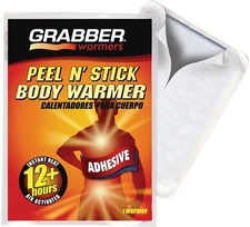 Grabber Body Warmer - 12-Hour Adhesive Hand & Foot Warmers for Outdoor Cold