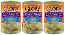Glory Foods Seasoned Southern Style Country Cabbage 3 Pack