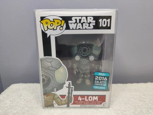 Funko Pop Star Wars 4-Lom Galactic Convention Exclusive 2016 #101 w/Protector