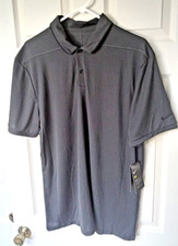 Nike Men's Golf Polo Shirt Size Large Gray Standard Fit Dri-Fit BNWT