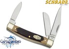 SCHRADE OLD TIMER MIDDLEMAN STOCK FOLDING POCKET KNIFE SAWCUT DELRIN HANDLE 34OT