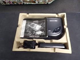 VINTAGE SEGA CD MODEL 2 VIDEO GAME SYSTEM CONSOLE COMPLETE CIB BOX AND INSERTS
