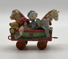 Vintage Cherished Teddies Rolling Along With Friends And Smiles Toy Car 1996 COA