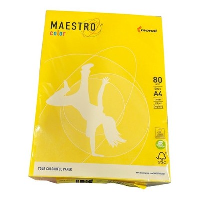 Mondi Maestro Color A4 Sonnengelb SY40 80g/m2 500 Blatt Druckerpapier OVP