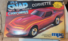 MPC 6446 Snap Chromies Corvette made in USA 1988 pre-built complete w/ OB