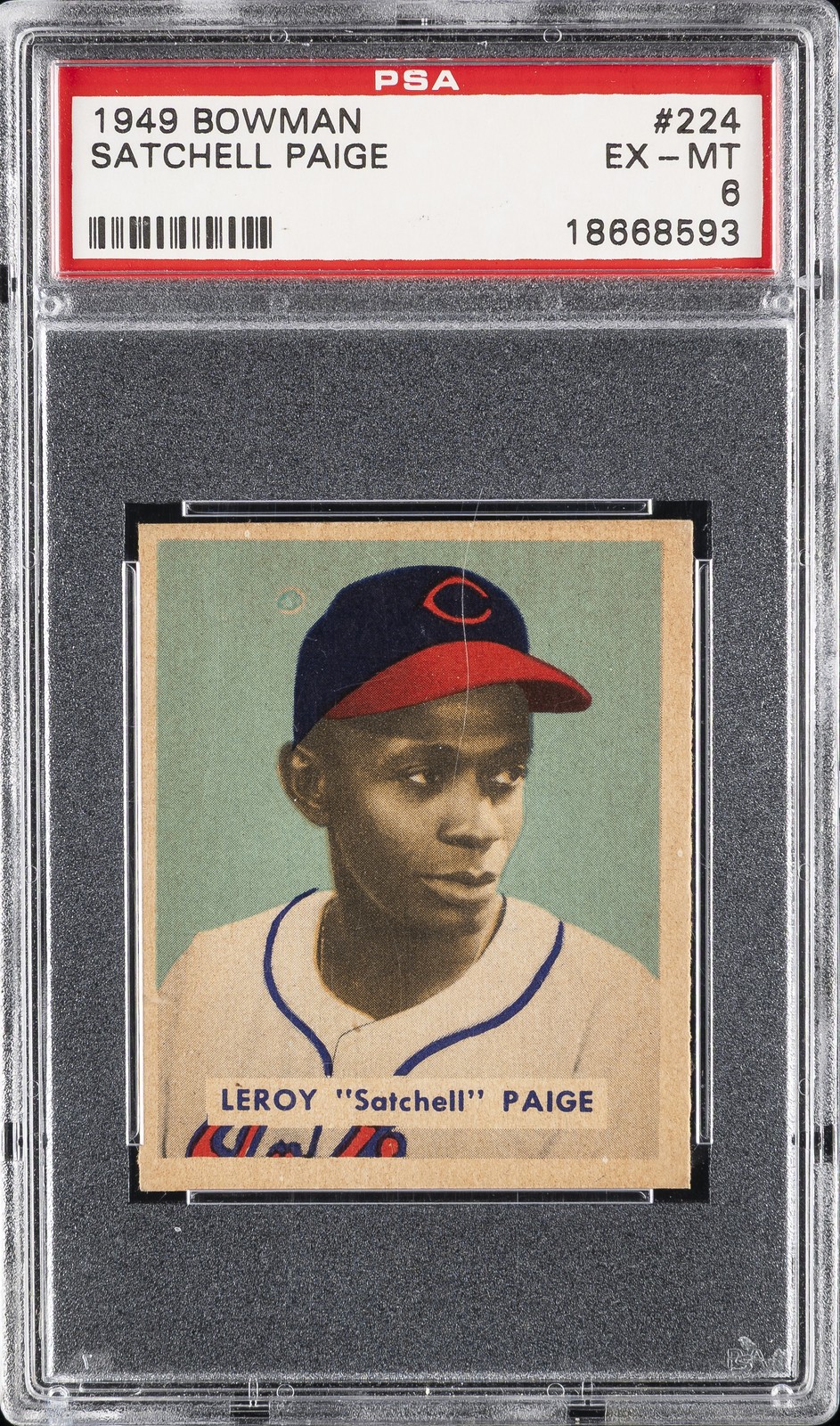 1949 BOWMAN #224 SATCHELL PAIGE PSA 6