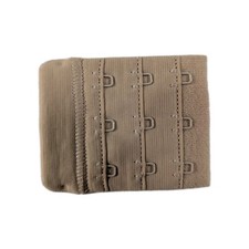 5 PCS Women's Bra Extenders Strap Extension 3X3 Hook On Beige