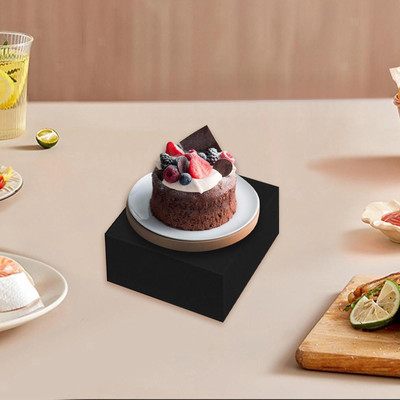 Schwarz Buffet Erhöhung Acryl Display Ständer Cupcake Dessert Mehrzweck Modern