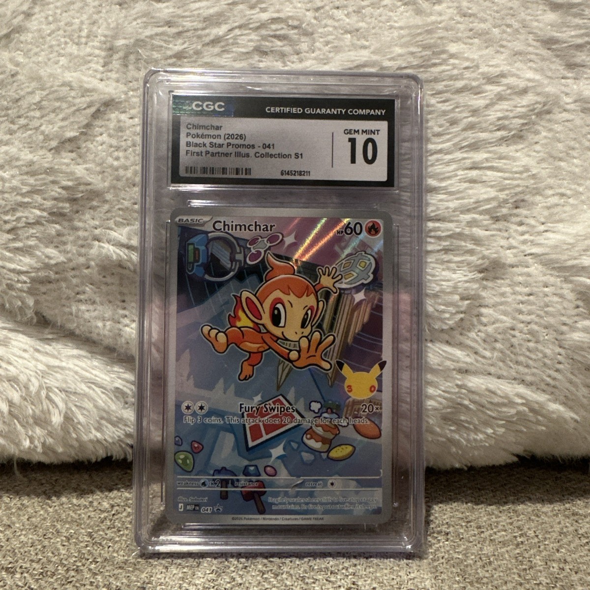 Chimchar CGC Gem Mint 10 2026 First Partner Collection Pokemon
