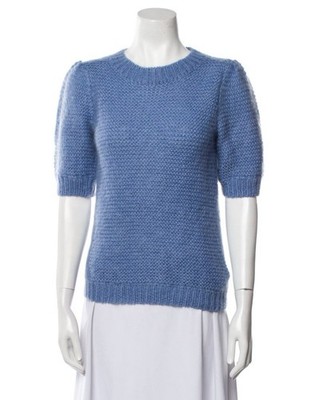 Anine Bing XS crew neck blue sweater $400