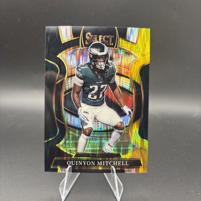 2025 Panini Select - Concourse Quinyon Mitchell #92 Black And Gold Shock Eagles