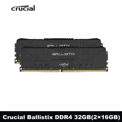 DDR4 32GB(2×16GB) RAM 3200MHZ Crucial Ballistix PC4-25600 Desktop Speicher 1.35V