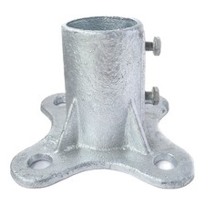 Chain Link Fence Post 2 1/2" Floor Flange Pipe Flange Galvanized Fence Post P...
