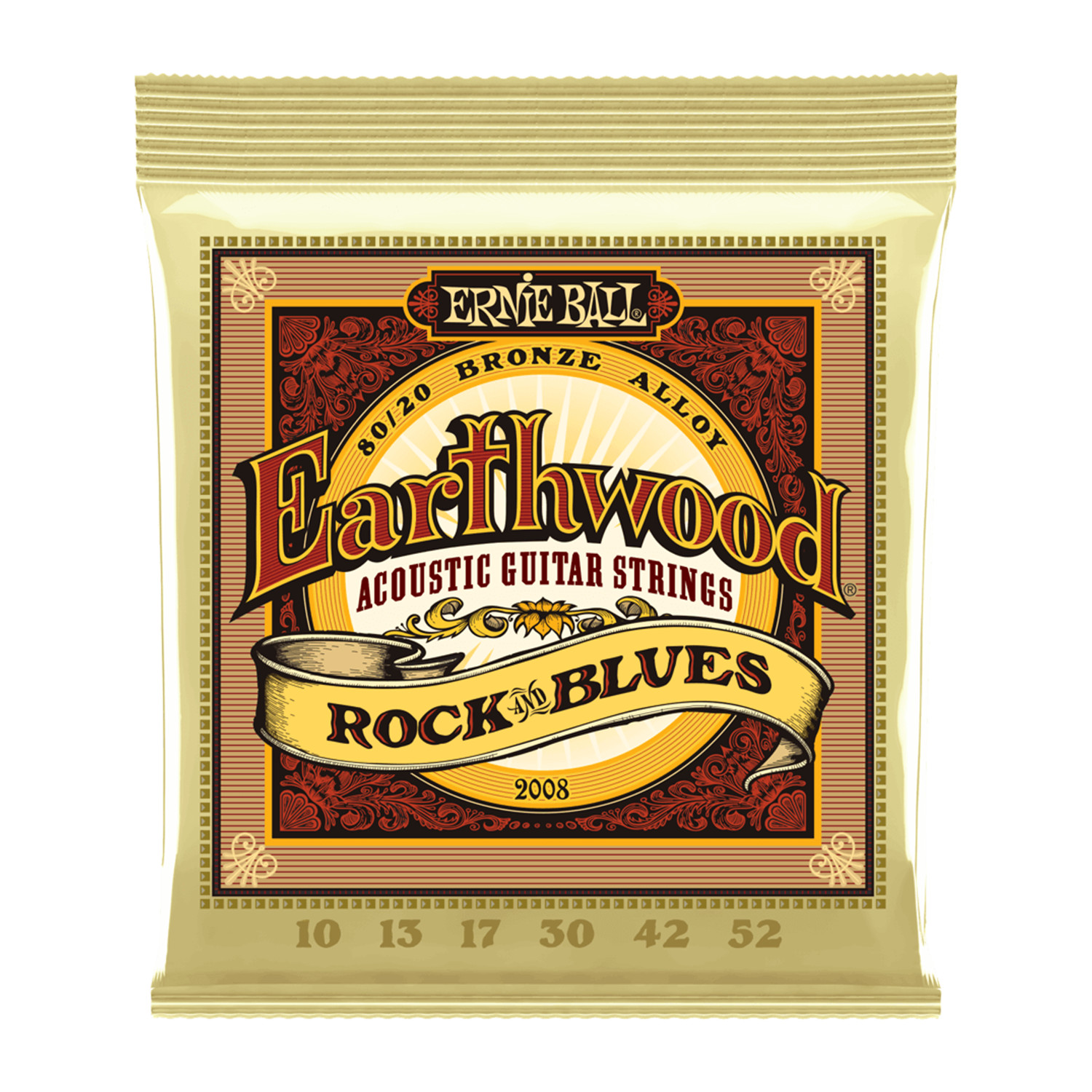 Струны для акустической гитары Ernie Ball Earthwood Extra Light 8020 Бронзовые - 10-52 2090₽