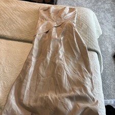 David  s Bridal Size 6 Champagne Gown Strapless Beaded Bodice