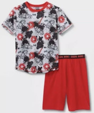 2 pc. Boys LEGO Star Wars Darth Vader Sleepwear Size XS 4/5 Shirt  Shorts NEW