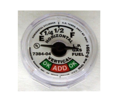 Manchester 5714S02591 7384-04 5-2591 Snap In Propane Sight Gauge Dial Fuel Level