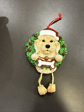 White Labradoodle Personalized Christmas Ornament Polar X