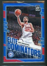 2020-21 Ben Simmons 32/49 Panini Donruss Optic Blue Elite Dominators 