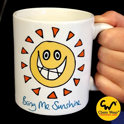 Bring Me Sunshine BECHER Tasse Kaffee Tee Geschenk Geschenk Sonne Kunst Künstler Secret Santa 