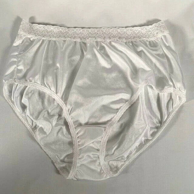 Vintage Hanes Size 9 Hi-Cut White Panties 100% nylon