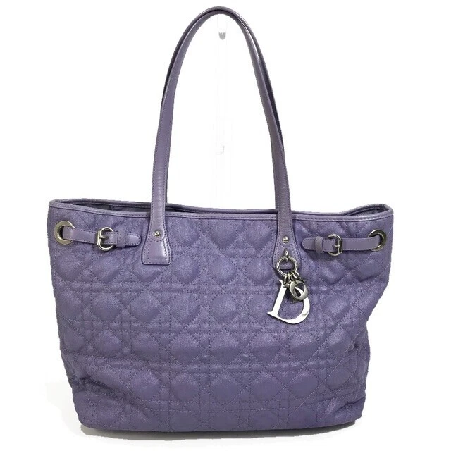 Sac fourre tout Dior Cannage Panarea sac à main PVC violet femmes du Japon 202406R