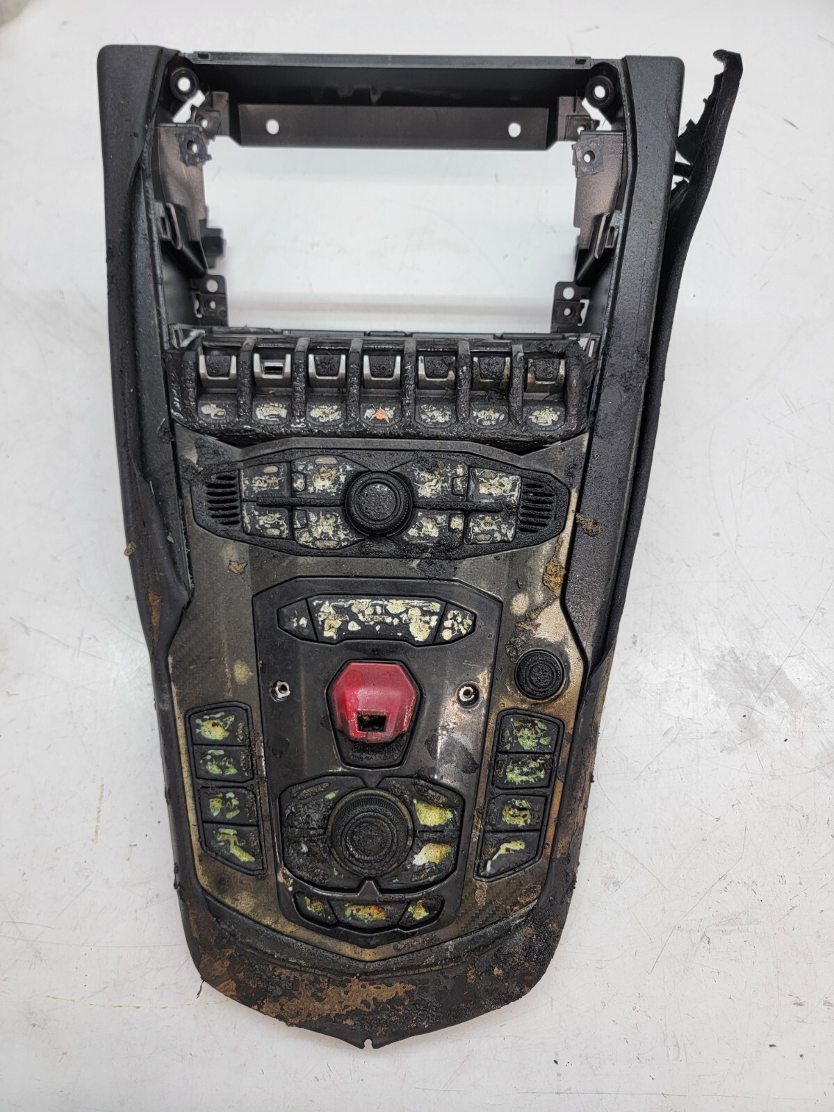 LAMBORGHINI AVENTADOR SV FRONT CENTER CONSOLE TOP SECTION DAMAGED OEM 470863323A