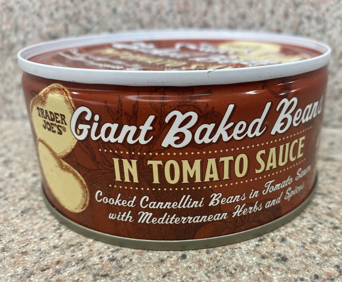 Trader Joe's Giant Baked Beans In Tomato Sauce 9.6 Ounce ( 4 PACK
