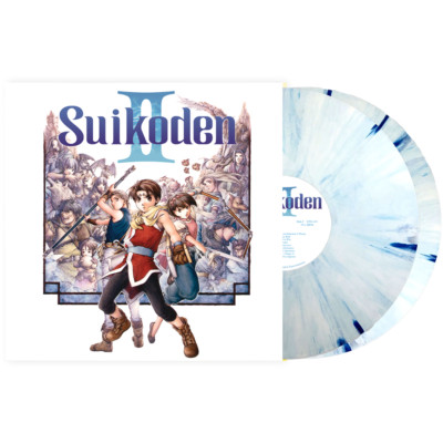 Suikoden II Vinyl Record Soundtrack 2 LP White Marble Limited Edition VGM OST
