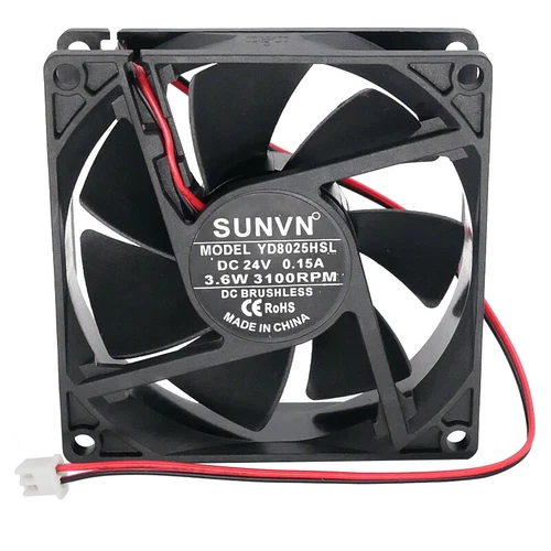 CPU Hüllen Silent Cooling Fan YD8025HSL 24V 0,15A 80*80*25mm