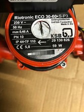 KSB Riotronic ECO 30-60 Heizungspumpe Umw&auml;lzpumpe 230V voll funktionsf&auml;hig