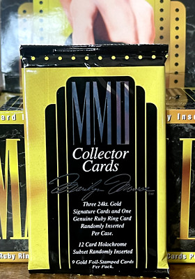 1995 SPORTS TIME MARILYN MONROE (Series 2) PACK 9 Cards 24kt. GOLD!? IMPORT OVP!